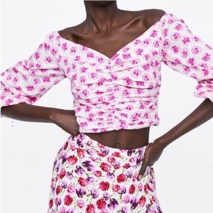 Zara Pink Floral Long Sleeve